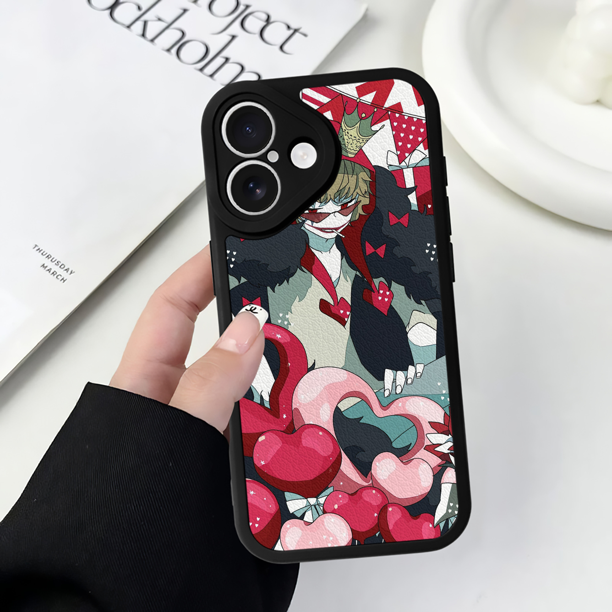 （画像用） ワンピース ONE PIECE 【iPhone 16シリーズ対応】シリコンスマホケース（レザー調） 材質：シリコン
